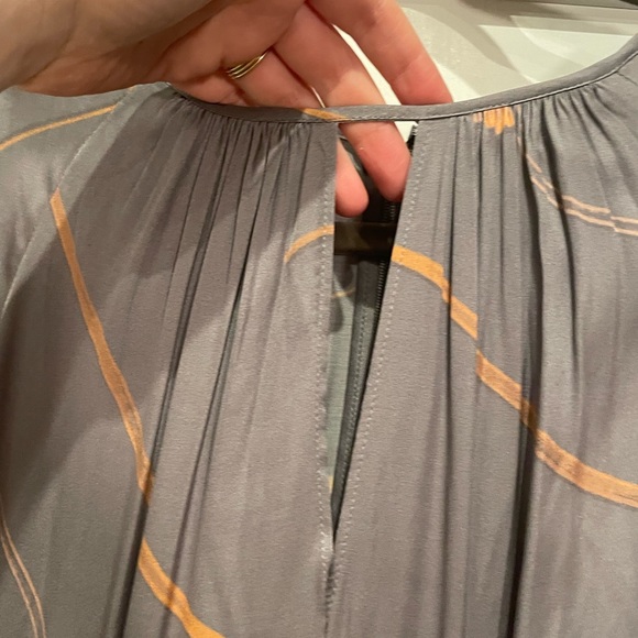 Reiss Zoe Dress (Gray/Orange) *NWT* Womens Sz 8US/12UK - Picture 8 of 8